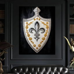 Fleur De Lys Shield Radiance - NicheCanvas