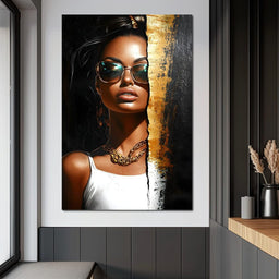 Golden Radiance Encounter - NicheCanvas