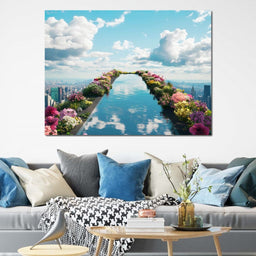  Pool on top of the World - NicheCanvas