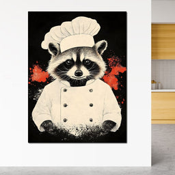 Chef Raccoon's Culinary Adventure - NicheCanvas