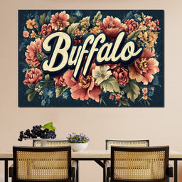 Buffalo Blossoms - NicheCanvas