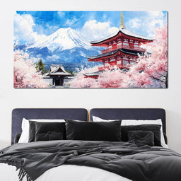 Mountains of Petal Dreams - NicheCanvas