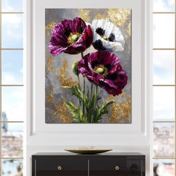 Golden Poppy Petal Sonata - NicheCanvas