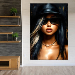 Chic Shadows Portrait Illusion - NicheCanvas