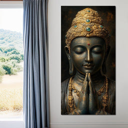 Golden Buddha Tranquility - NicheCanvas