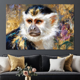 Golden Gilded Monkey Muse - NicheCanvas