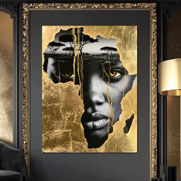 Ancestral Roots Emerging From Gilded Soil - NicheCanvas
