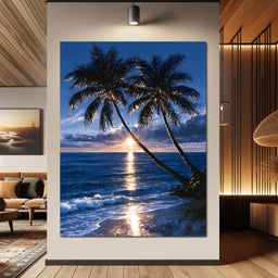 Last Light Over Distant Shores - NicheCanvas