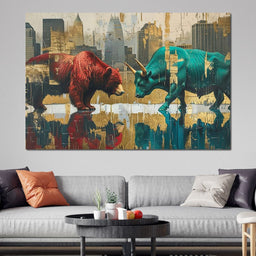 Wall Street Showdown - NicheCanvas