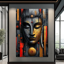 Radiant Geometric Balance - NicheCanvas