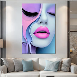 Lush Lips & Liquid Dreams - TooplesArt - NicheCanvas