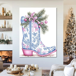 Holiday Cowboy Boot Bouquet - NicheCanvas