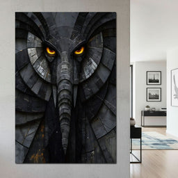 Obsidian Elephant Guardian - NicheCanvas