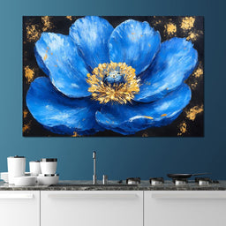 Majestic Sapphire Blossom - NicheCanvas