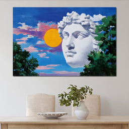Sunlit Marble Reverie - NicheCanvas