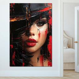 Sable Shroud of Passion - NicheCanvas