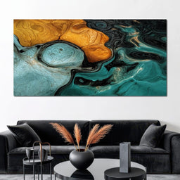 Amber And Teal Delta - TooplesArt - NicheCanvas