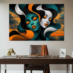 The Lovers Who Never Spoke - TooplesArt - NicheCanvas