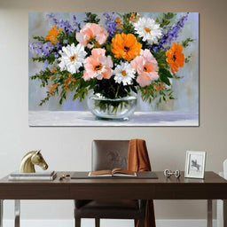 Garden Bouquet Still Life Oil - NicheCanvas