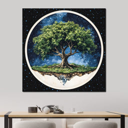 Celestial Roots Tree - NicheCanvas