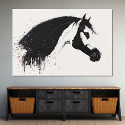 Equestrian Splatter Symphony - NicheCanvas