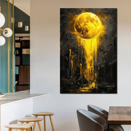 Golden Monolith Meltdown - NicheCanvas