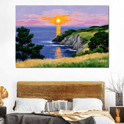 Golden Horizon Seaside Dreams - NicheCanvas
