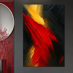 Fiery Fusion of Passion - NicheCanvas