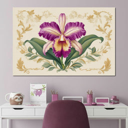 Regal Orchid Botanical Grace - NicheCanvas