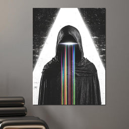 Eclipse of Neon Streams - NicheCanvas