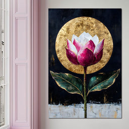 Golden Petal Radiance - NicheCanvas