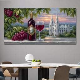 Sunset Vineyard Reverie - NicheCanvas