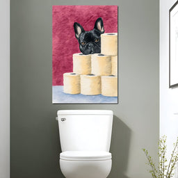 French Bulldog Toilet Roll Sentinel - NicheCanvas