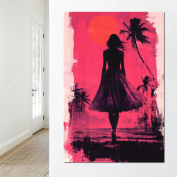 Sunset Silhouette - NicheCanvas