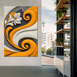 Fusion of Flower and Flow - TooplesArt - NicheCanvas