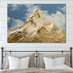Golden Summit Rising Light - NicheCanvas