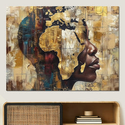 Golden Silhouette Reverie - Sakeem Gibbs - NicheCanvas