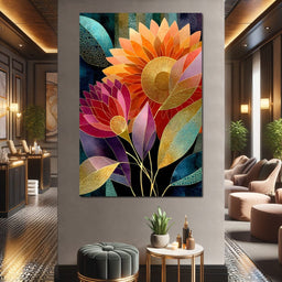 Radiant Blooming Spectrum - NicheCanvas