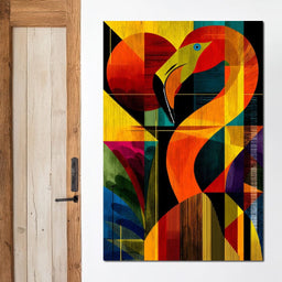 Chromatic Crane Impressions - NicheCanvas