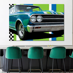 Vintage Racer Power Pop Vibe - Rider Art - NicheCanvas
