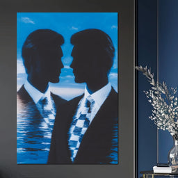 Oceanic Duality Reflections - NicheCanvas