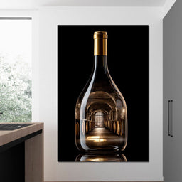 Golden Cellar Bottle Portal - NicheCanvas