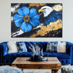 Hawk's Flight with Azure Blossom - Alicia Smith - NicheCanvas