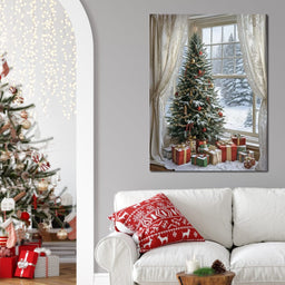 Winter Festival by the Window - NicheCanvas