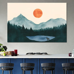 Silent Dawn Over Peaks - NicheCanvas