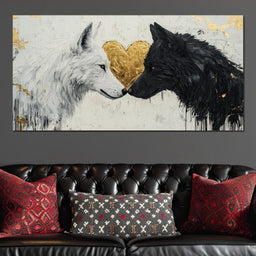 Eternal Bond of Wolves - NicheCanvas