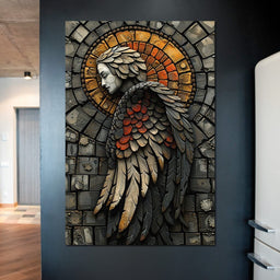 Ethereal Angel Guardian Mosaic - NicheCanvas