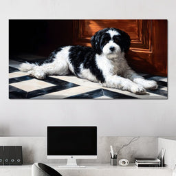 Gentle Canine Resting Charm - NicheCanvas