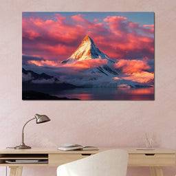 Snow Throne at Sunrise - TooplesArt - NicheCanvas