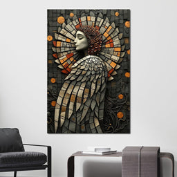 Mosaic Angel Enchantment - NicheCanvas